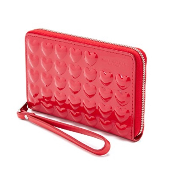 Marc Jacobs Handbags - Marc Jacobs Heart Embossed Wristlet